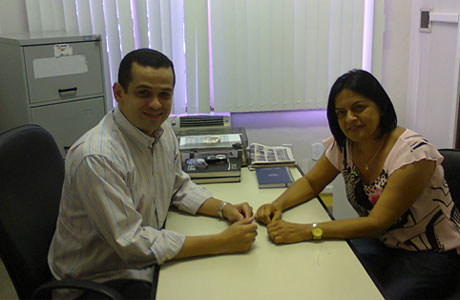WELITON RECEBE VISITA DA VICE-PREFEITA DRa. CRISTINA