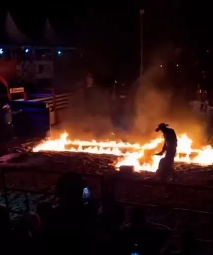 Explosão em Show Pirotécnico fere dez pessoas na Exposição Agropecuária de Itapetinga