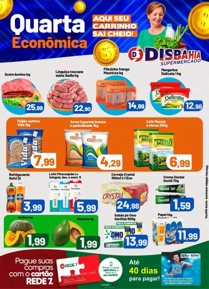 Economize na Quarta Econômica do Disbahia Supermercado!
