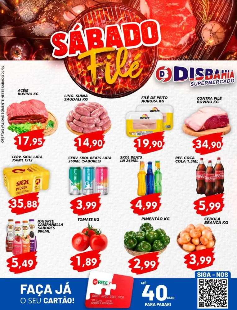 Ofertas: Sábado Filé do Disbahia Supermercado