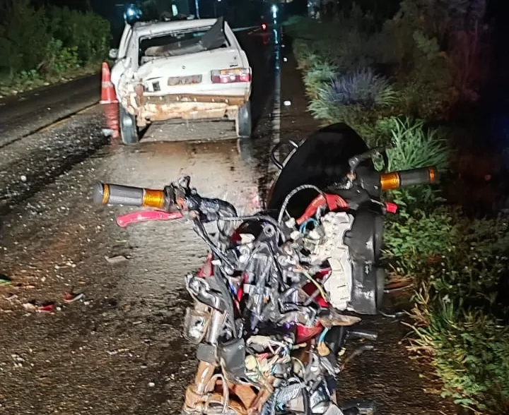 Colisão traseira deixa feridos em Livramento