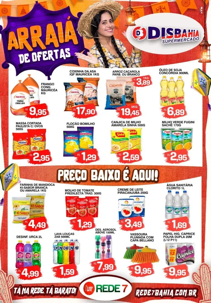 Confira o Arraiá de ofertas do Disbahia Rede 7