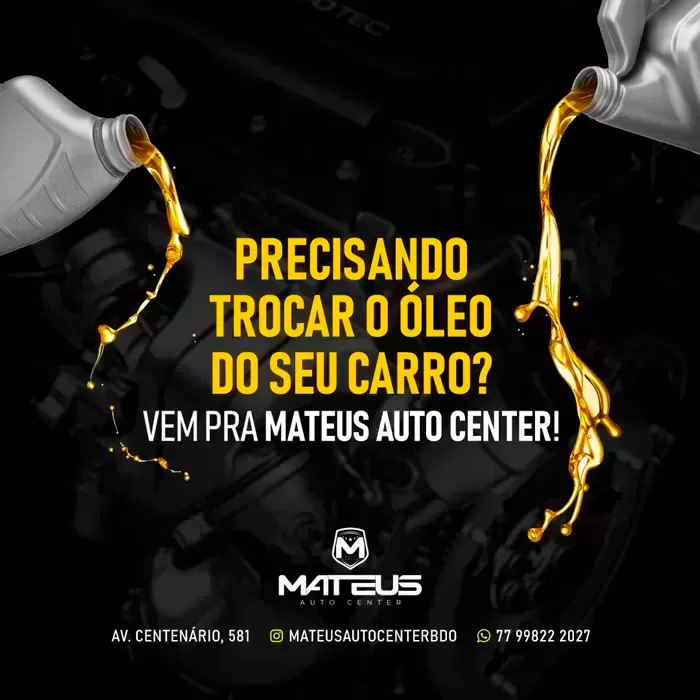 Mateus Auto Center: Faça a troca de Óleo do seu carro