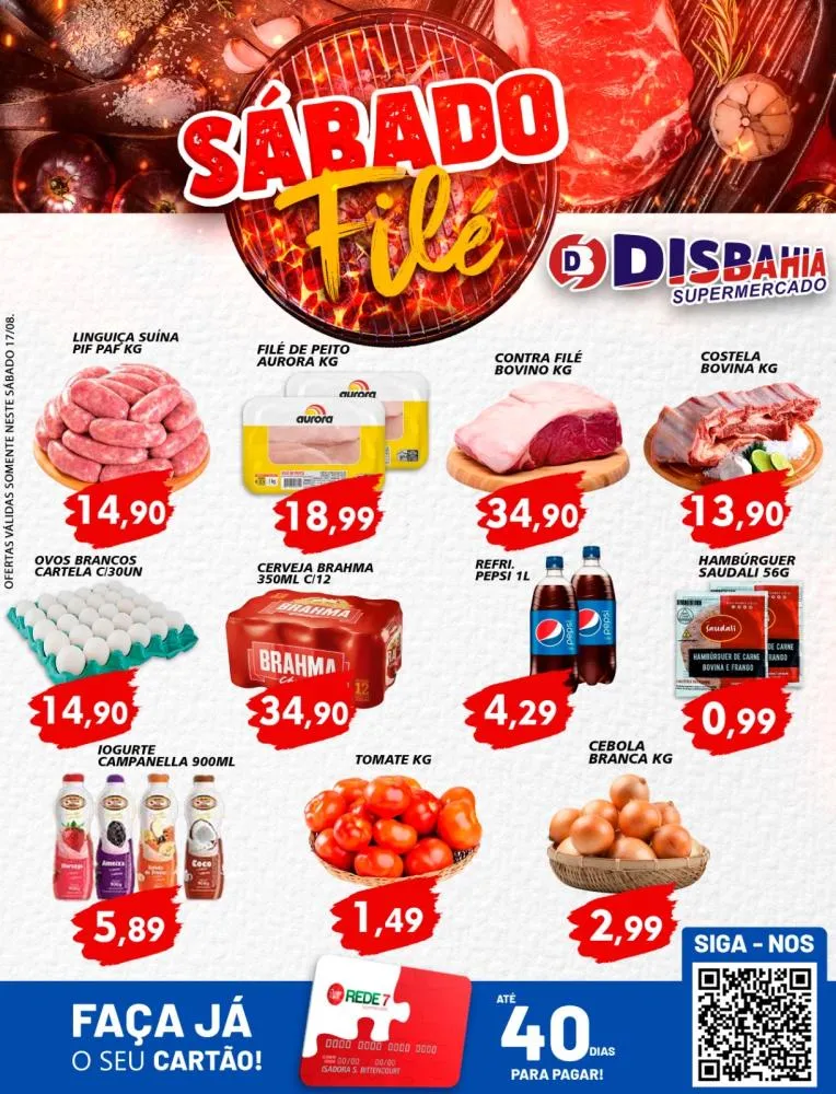 Ofertas: Sábado Filé do Disbahia Supermercado