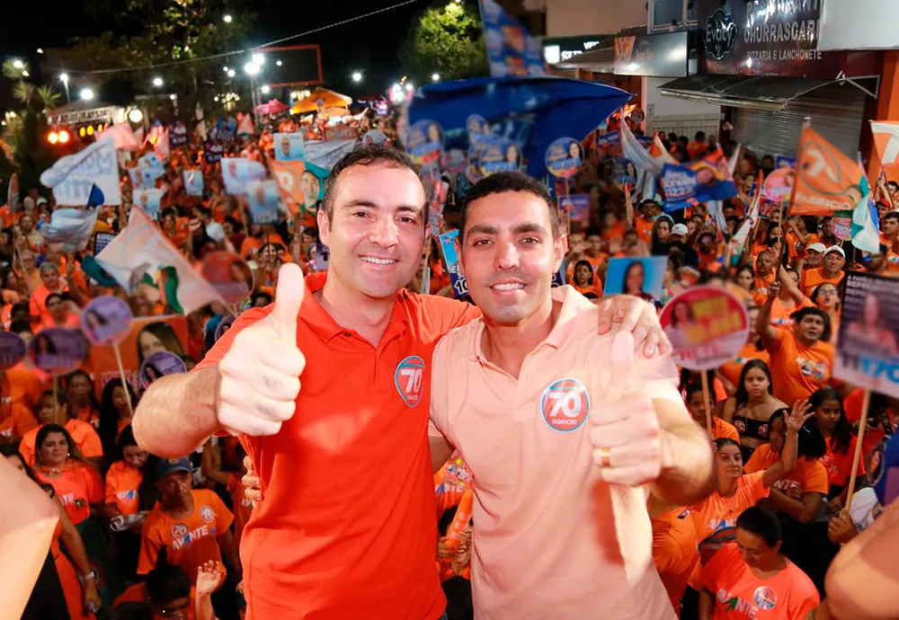Eleições 2024: Fabrício Abrantes realiza comício na praça Coronel Zeca Leite
