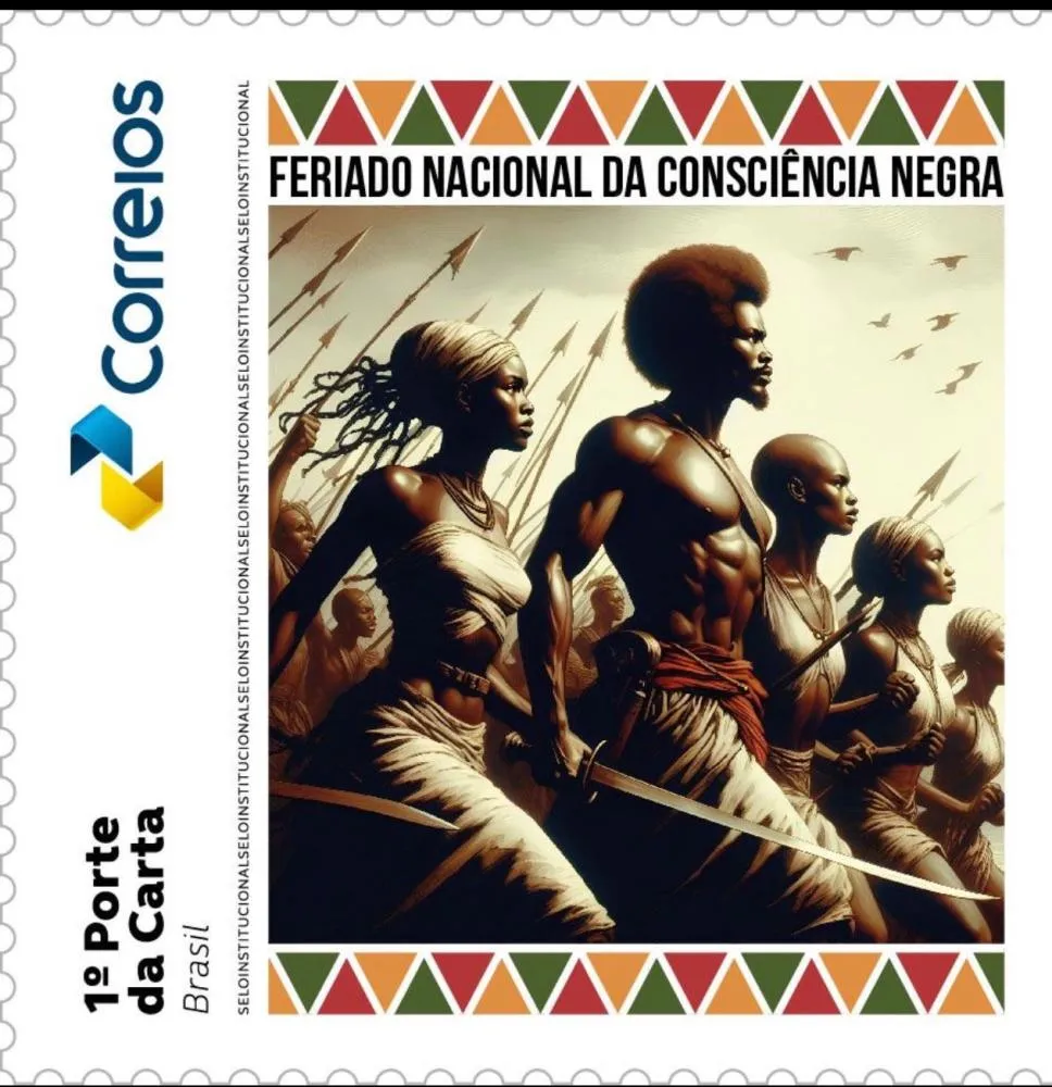 Selo dos Correios celebra o feriado nacional da Consciência Negra