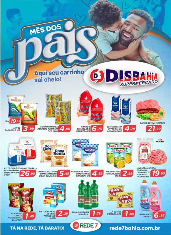 Ofertas do mês dos Pais do Disbahia Supermercado