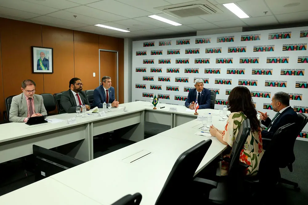 Em encontro com secretário nacional da Segurança Pública, governador reafirma compromisso com o fortalecimento da segurança de baianos e baianas