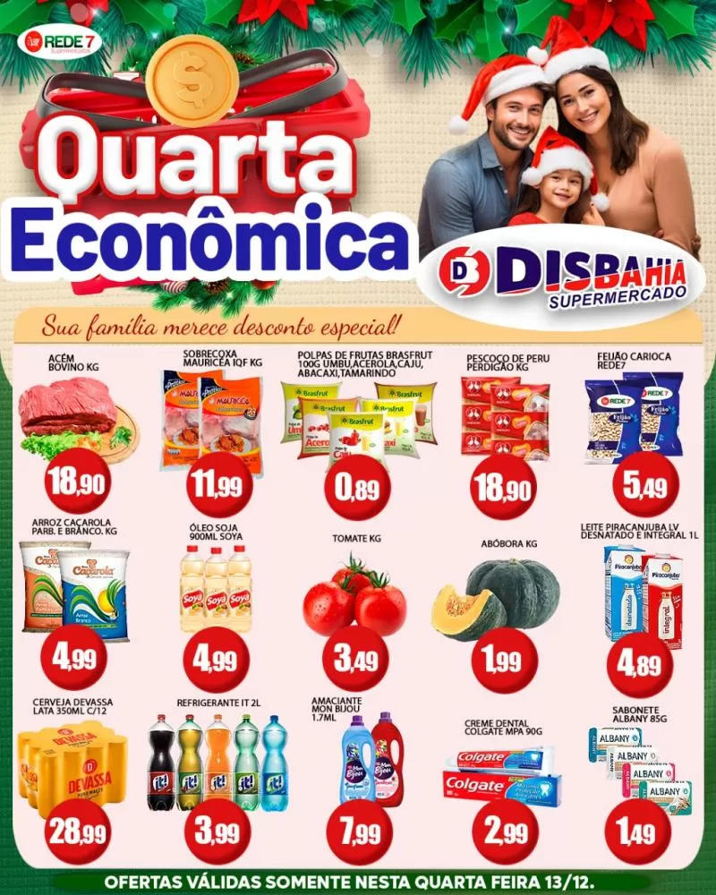 Economize na Quarta Econômica do Disbahia Supermercado!
