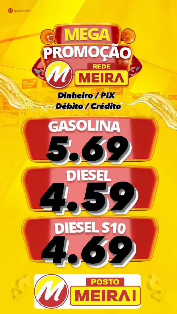 Brumado: Confira os preços de combustíveis no Posto Meira