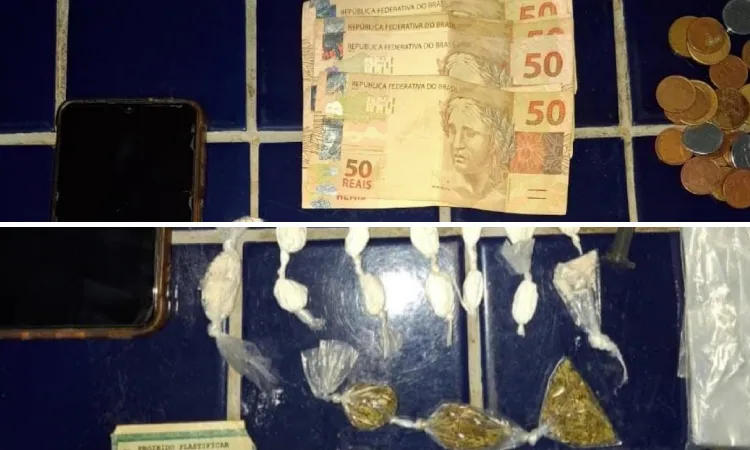 Cipe Chapada apreende drogas e dinheiro na zona rural de Jussiape