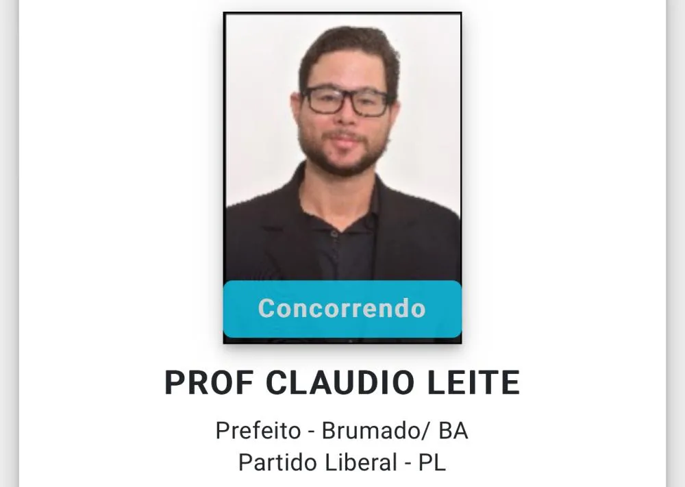 Candidatura de Professor Cláudio Leite é Registrada no TRE-BA