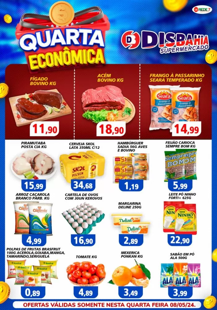 Economize na Quarta Econômica do Disbahia Supermercado!
