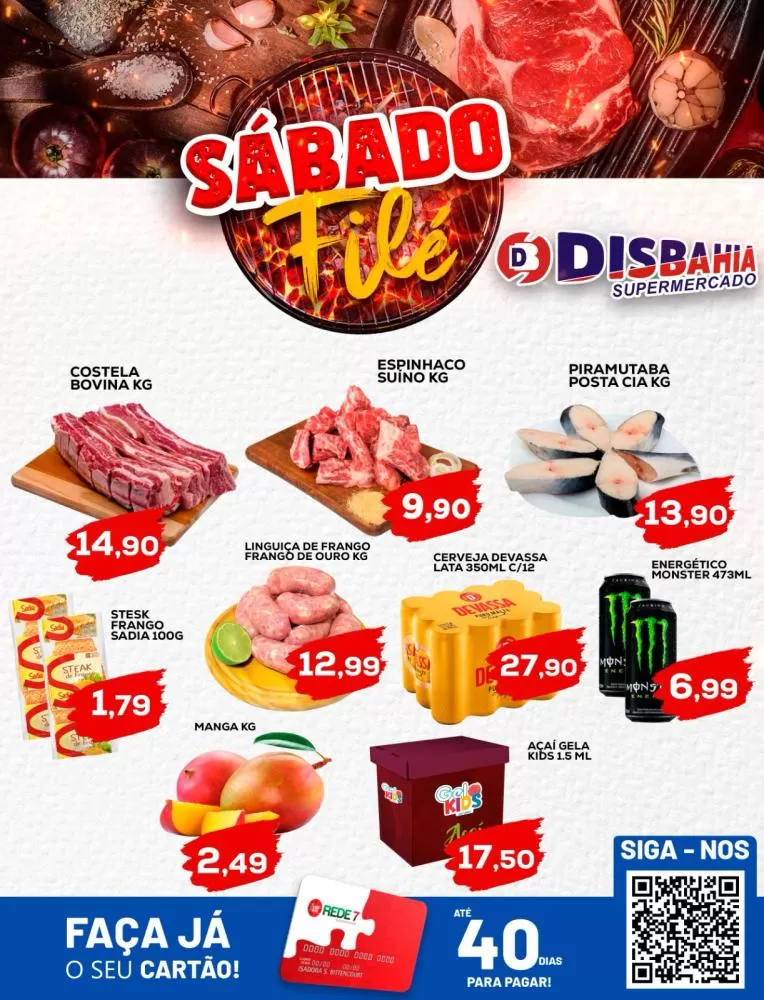 Ofertas: Sábado Filé do Disbahia Supermercado