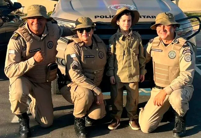 Polícia Rodoviária Estadual realiza surpresa especial no aniversário do pequeno Rafa