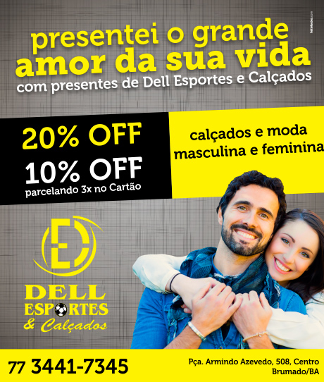 Presentei neste Dia dos Namorados com presentes da Loja Dell Esportes e Calçados