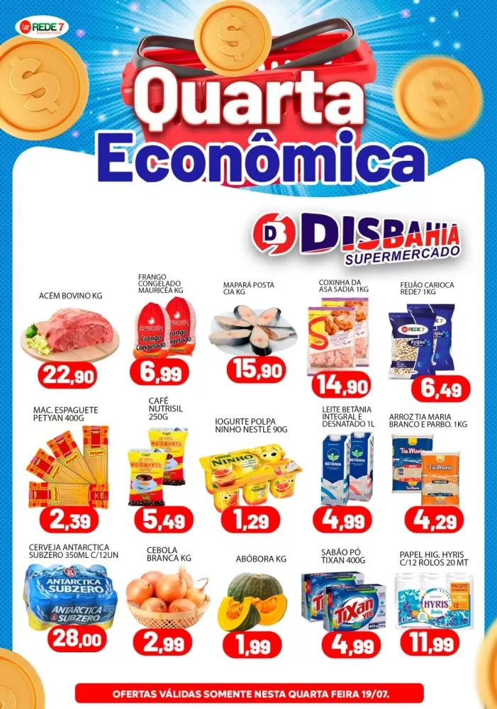 Economize na Quarta Econômica do Disbahia Supermercado!