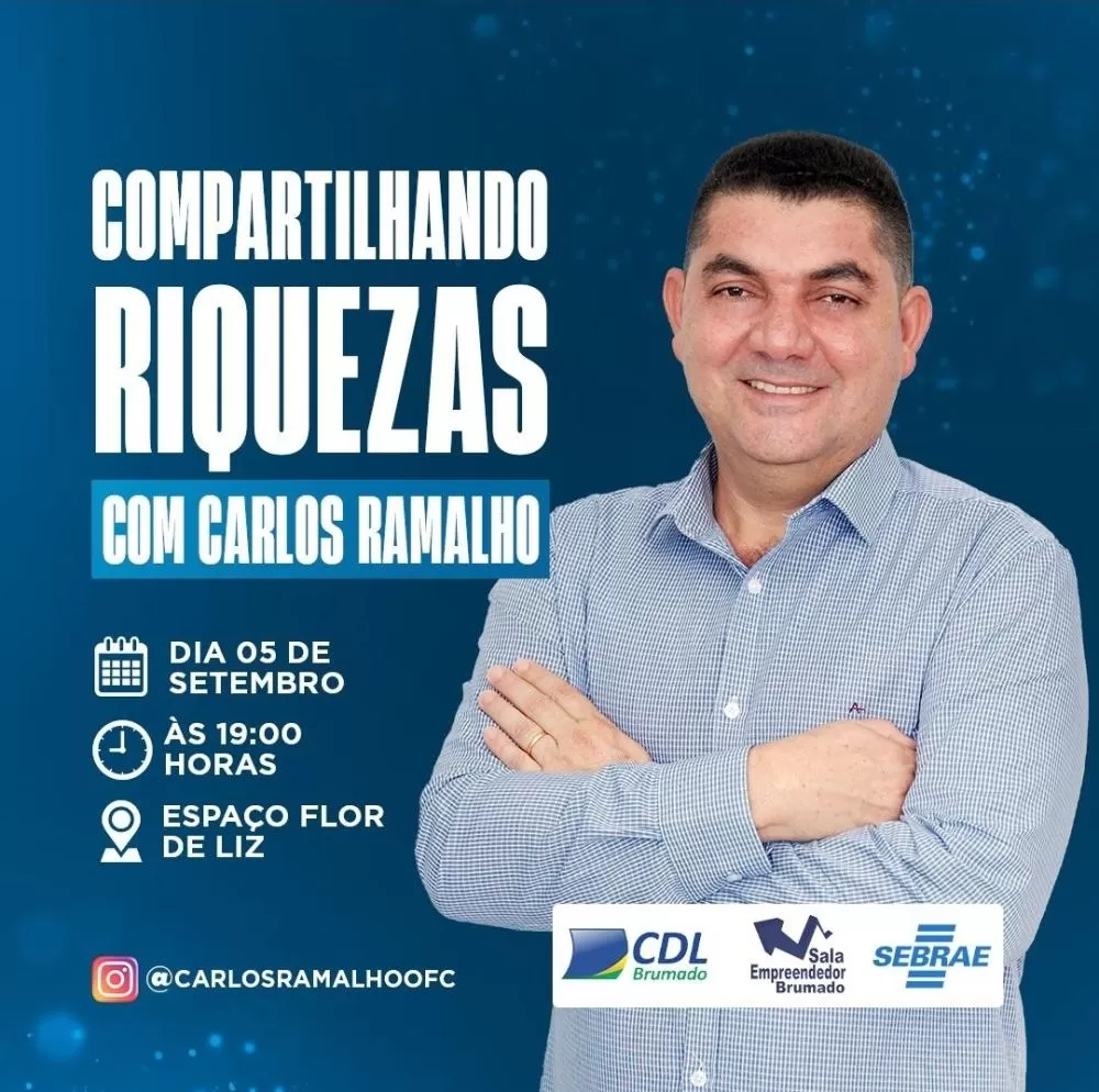 Brumado: Carlos Ramalho Compartilha 'Riquezas' de sua Jornada em Palestra