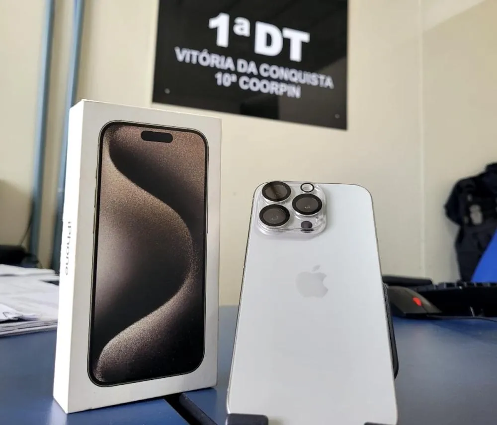 Polícia Civil recupera iPhone de R$ 8 mil comprado com golpe do cartão virtual e indicia cinco pessoas por receptação em Vitória da Conquista