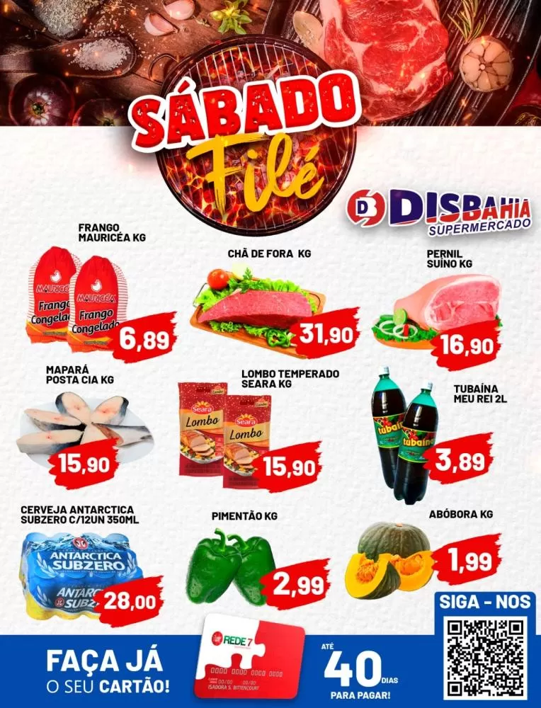Ofertas: Sábado Filé do Disbahia Supermercado