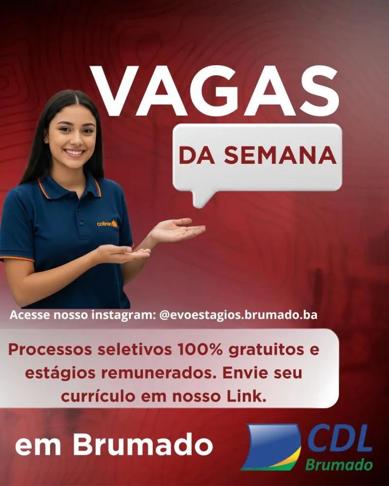 CDL de Brumado abre novas vagas de estágio em parceria com a Evoestágios