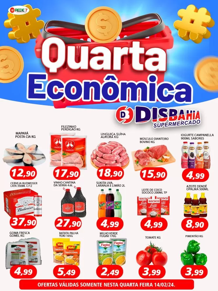Economize na Quarta Econômica do Disbahia Supermercado!