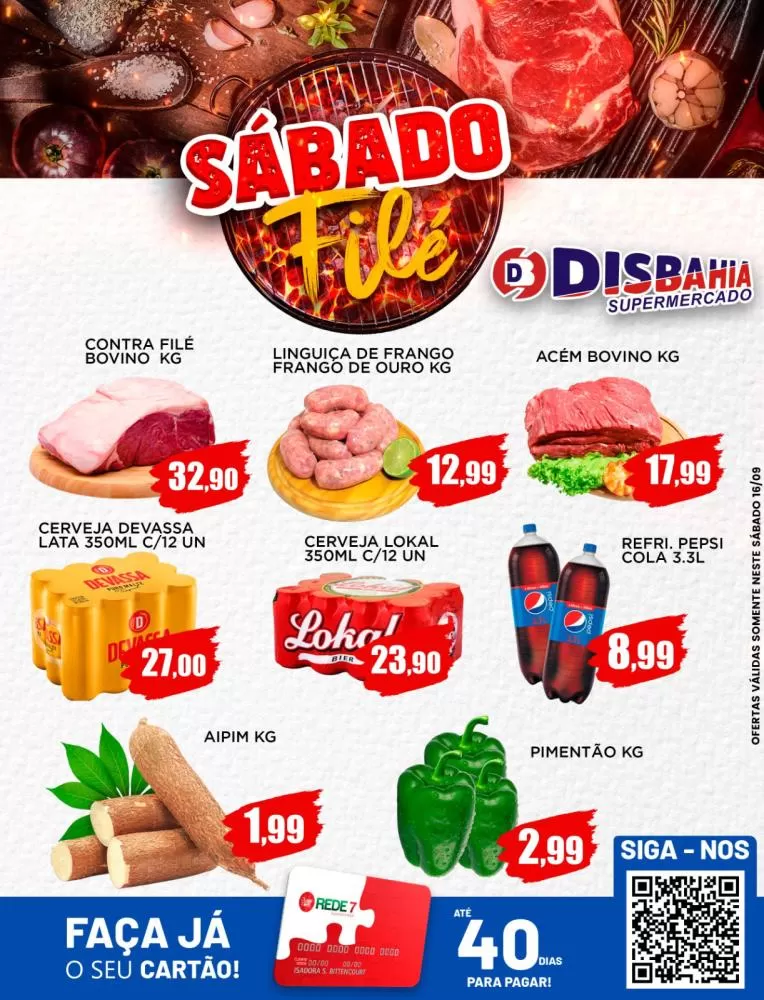 Ofertas: Sábado Filé do Disbahia Supermercado