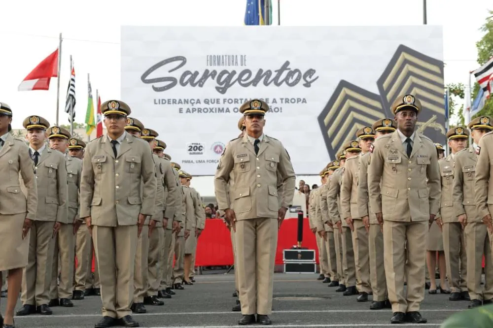 PMBA fortalece liderança na tropa com a formatura de 200 novos sargentos