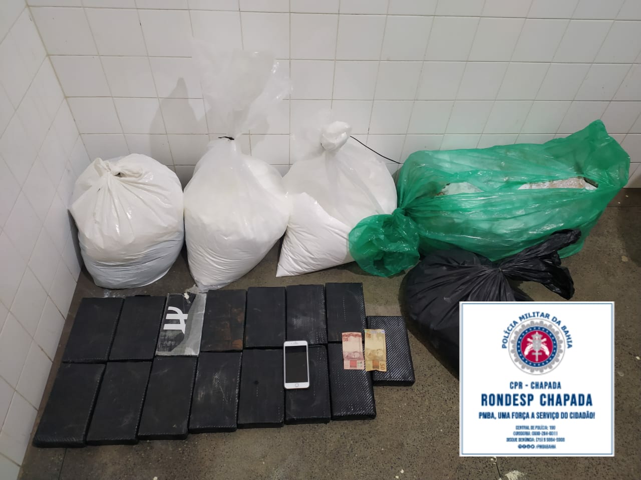 Rondesp Chapada localiza 122 kg de cocaína