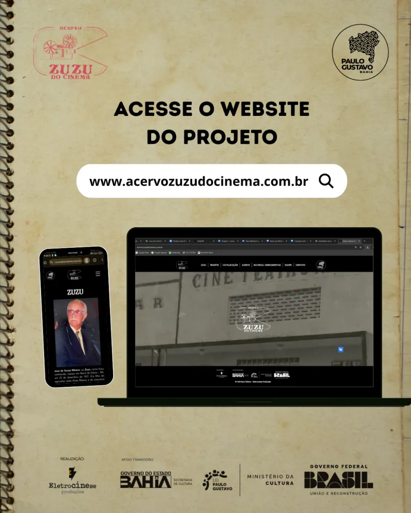 Lançamento do site ‘Acervo Zuzu do Cinema’ celebra a memória da exibição cinematográfica no interior da Bahia