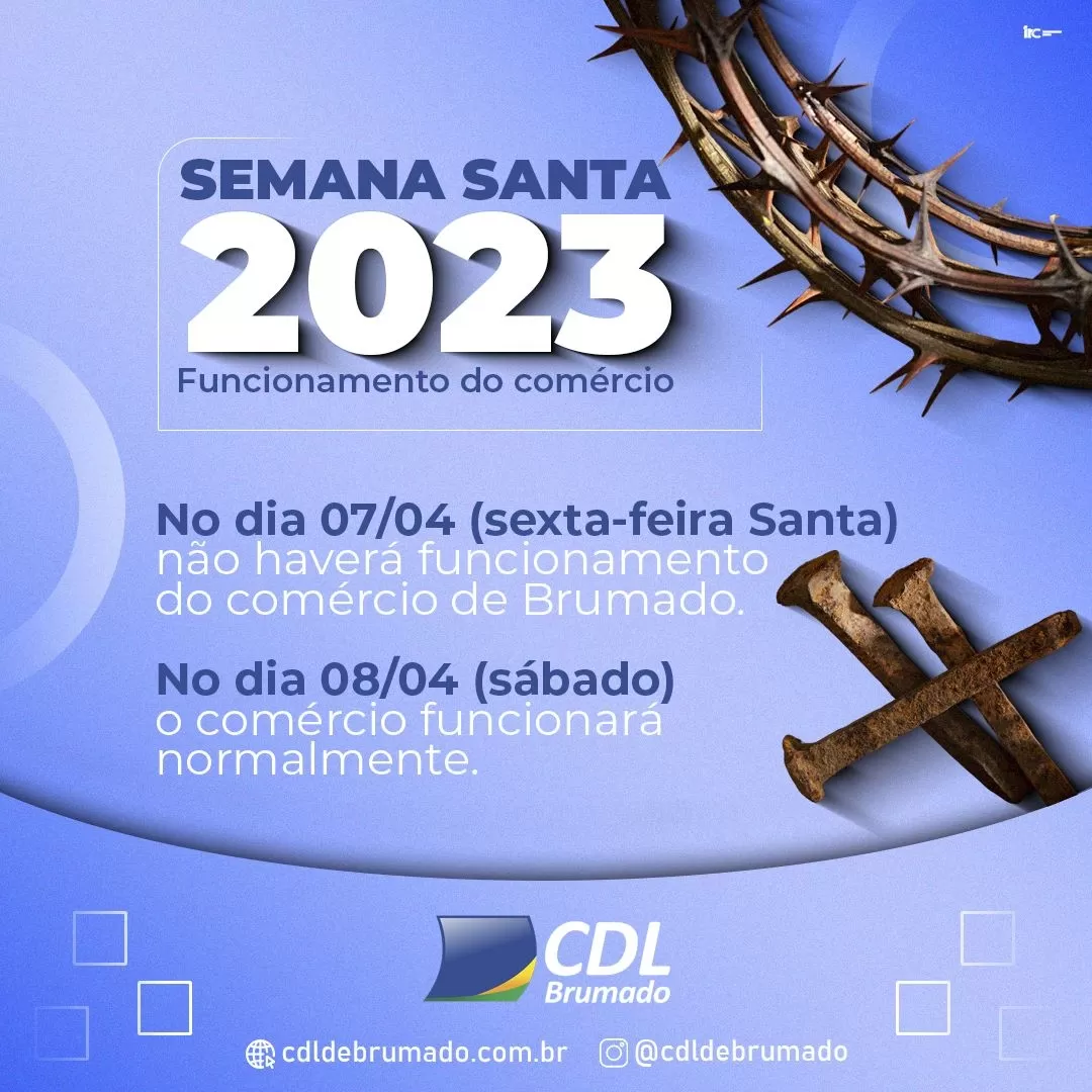 Comércio de Brumado não deve funcionar na Sexta-feira Santa