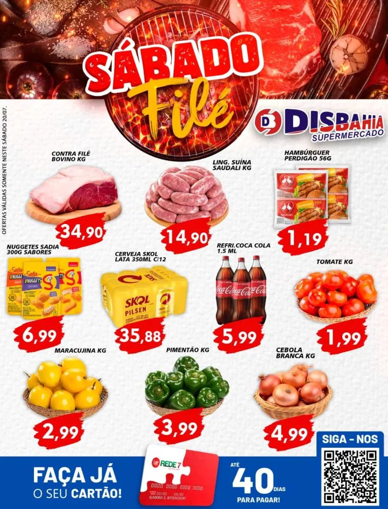 Ofertas: Sábado Filé do Disbahia Supermercado