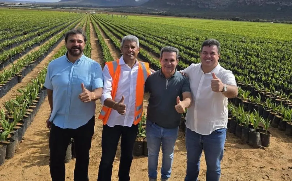 Marquinho Viana acompanha entrega de colégio estadual em Mucugê ao lado de Jerônimo e de prefeitos da Chapada