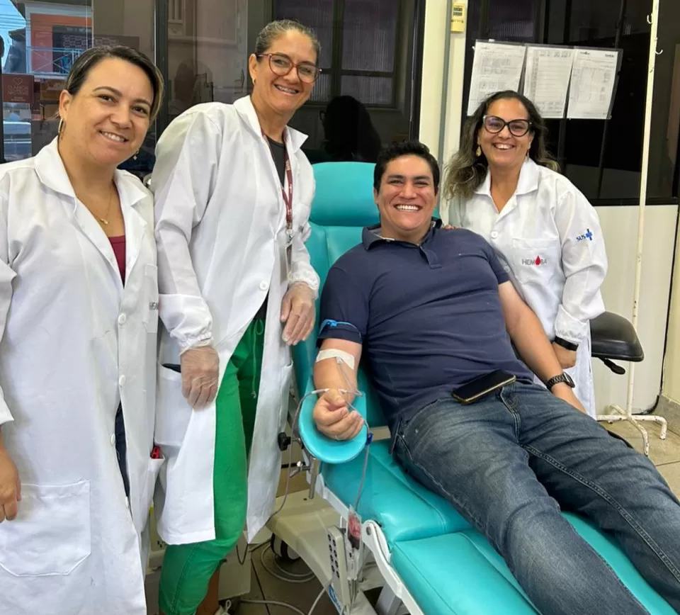 Guilherme Bonfim Faz Doação de Sangue e Convoca população para ação solidária