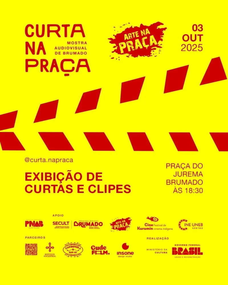 Curta na Praça levará cinema gratuito para comunidade brumadense