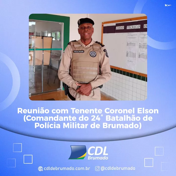 Comerciantes de Brumado convidados para reunião com Tenente Coronel Elson do 24° Batalhão de Polícia Militar
