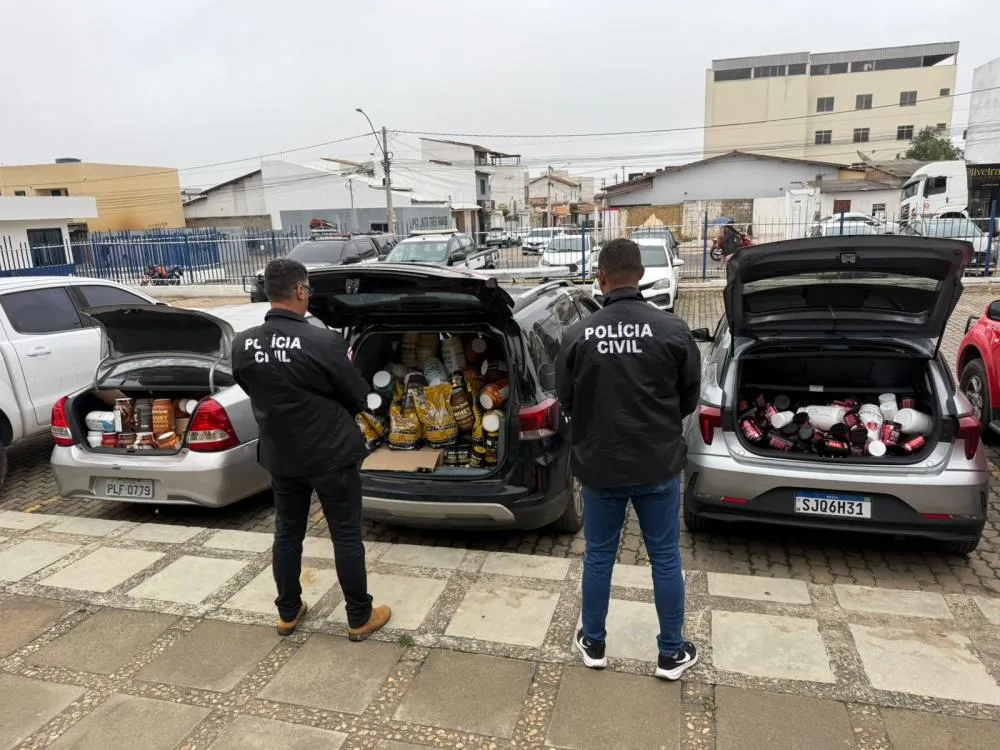 Polícia Civil apreende R$ 1 milhão em suplementos durante Operação Cyberconnect em Vitória da Conquista