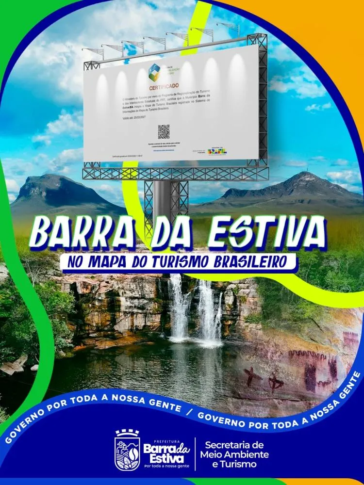 Barra da Estiva mantém certificação no Mapa do Turismo Brasileiro e fortalece setor