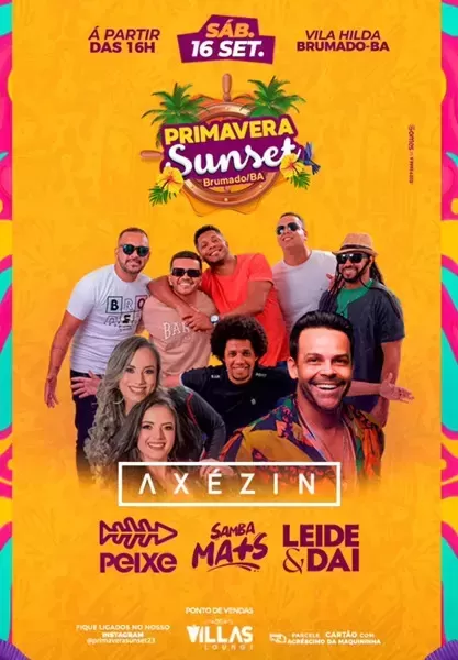 Brumado: Neste sábado (16) tem a festa Primavera Sunset