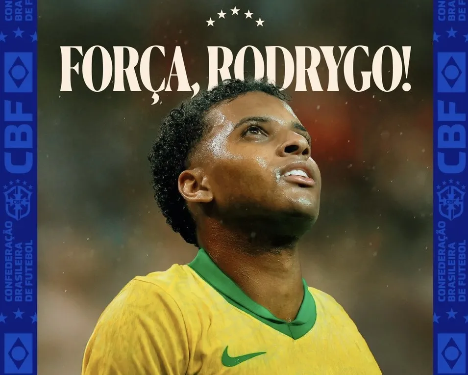 Rodrygo sofre grave lesão no joelho e está fora da Copa do Mundo de 2026