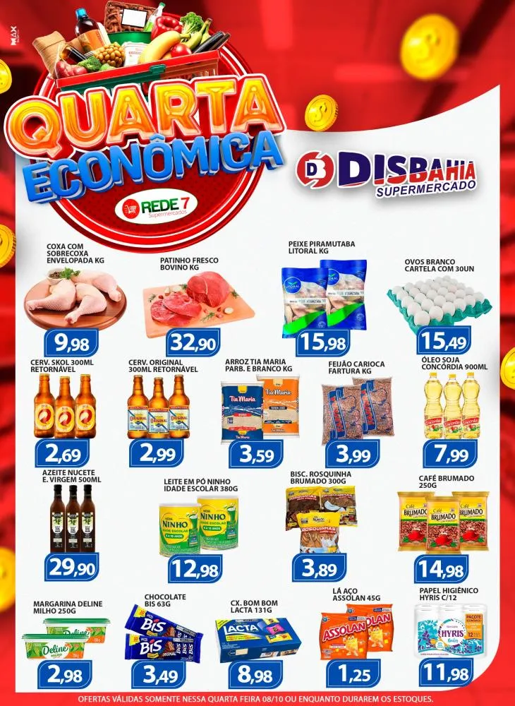 Economize na Quarta Econômica do Disbahia Supermercado!