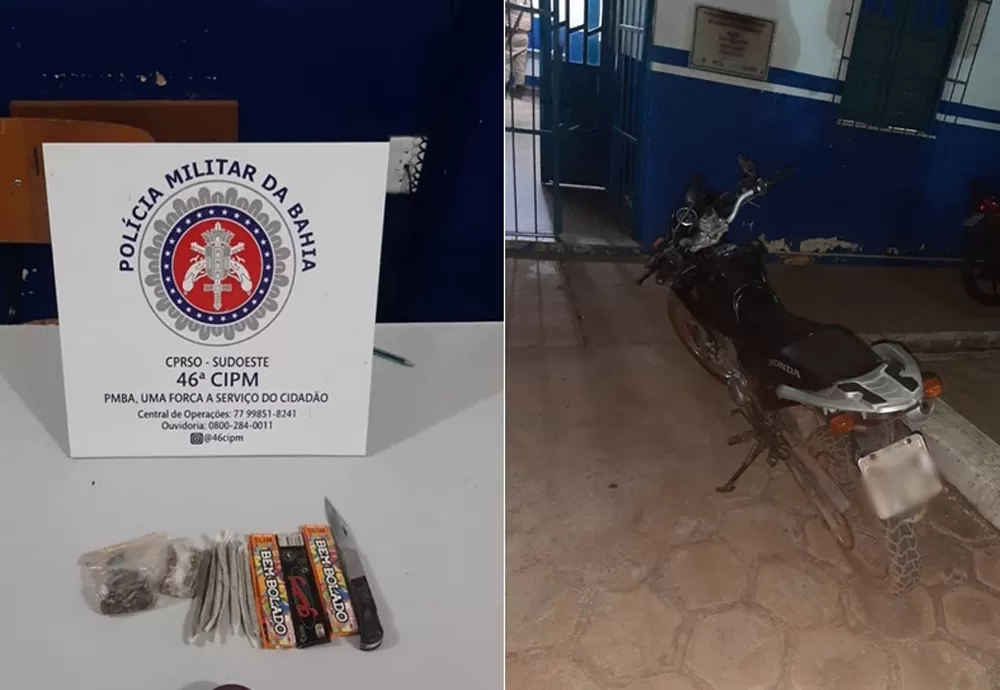 PETO da Polícia Militar apreende menor em Livramento de Nossa Senhora com drogas