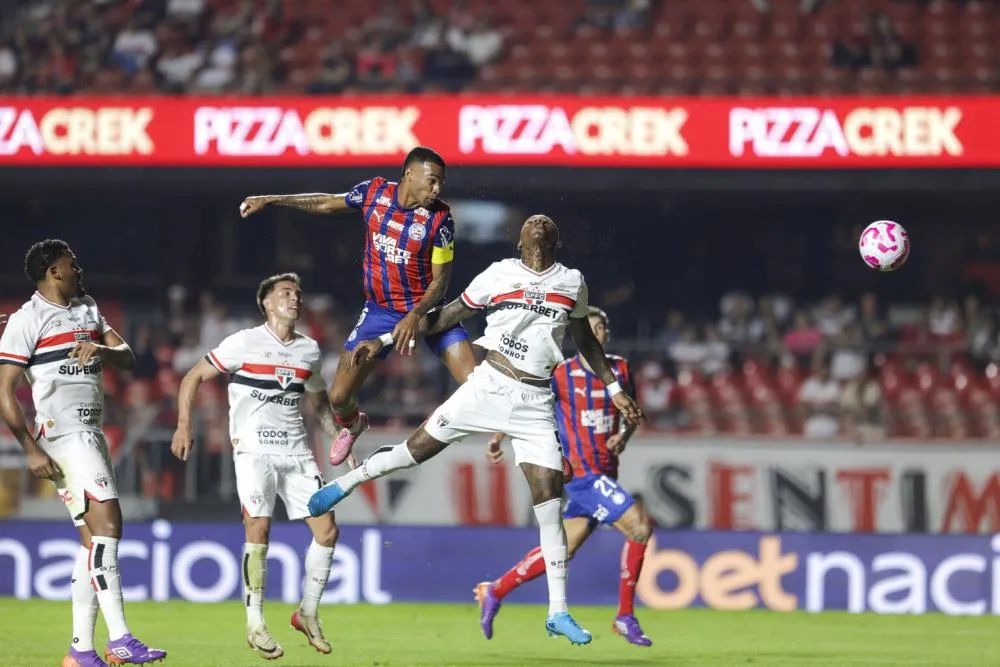 Fora de casa, Bahia perde para o São Paulo no Campeonato Brasileiro
