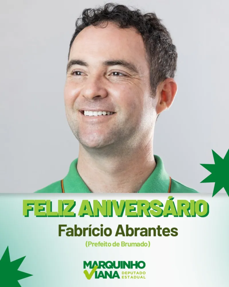 Deputado Marquinho Viana parabeniza o prefeito de Brumado, Fabrício Abrantes, pelo aniversário