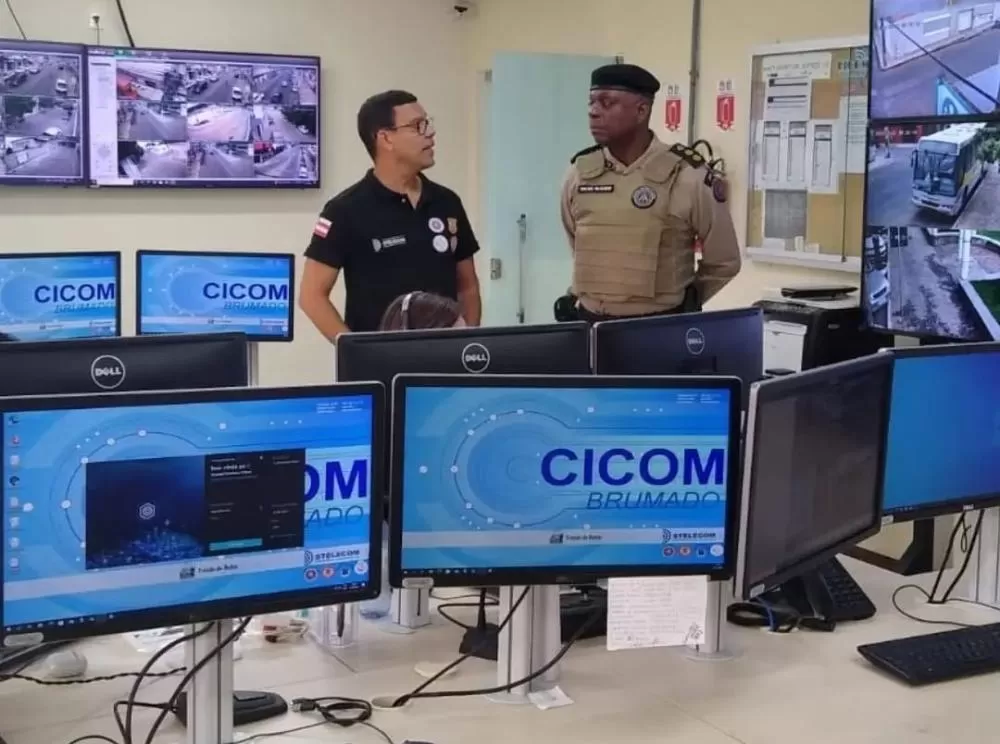 Comandante do 24° BPM de Brumado visita sede do CICOM para fortalecer a cooperação em segurança pública