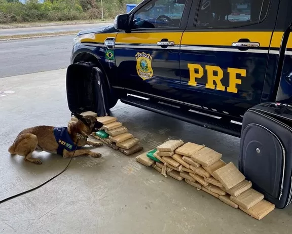 PRF prende dupla transportando quase 58 kg de maconha em Vitória da Conquista