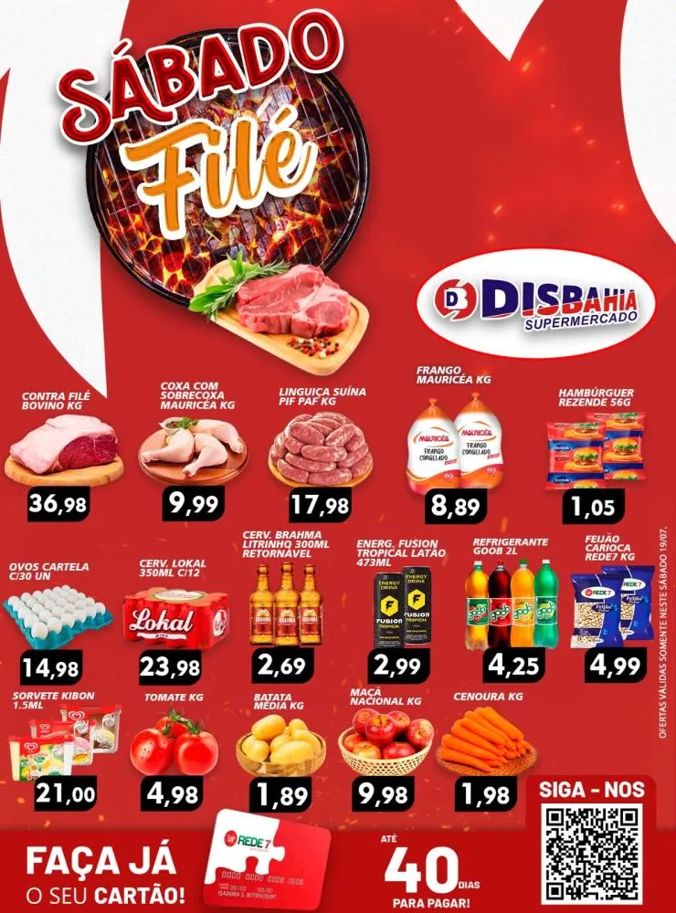 Ofertas: Sábado Filé do Disbahia Supermercado