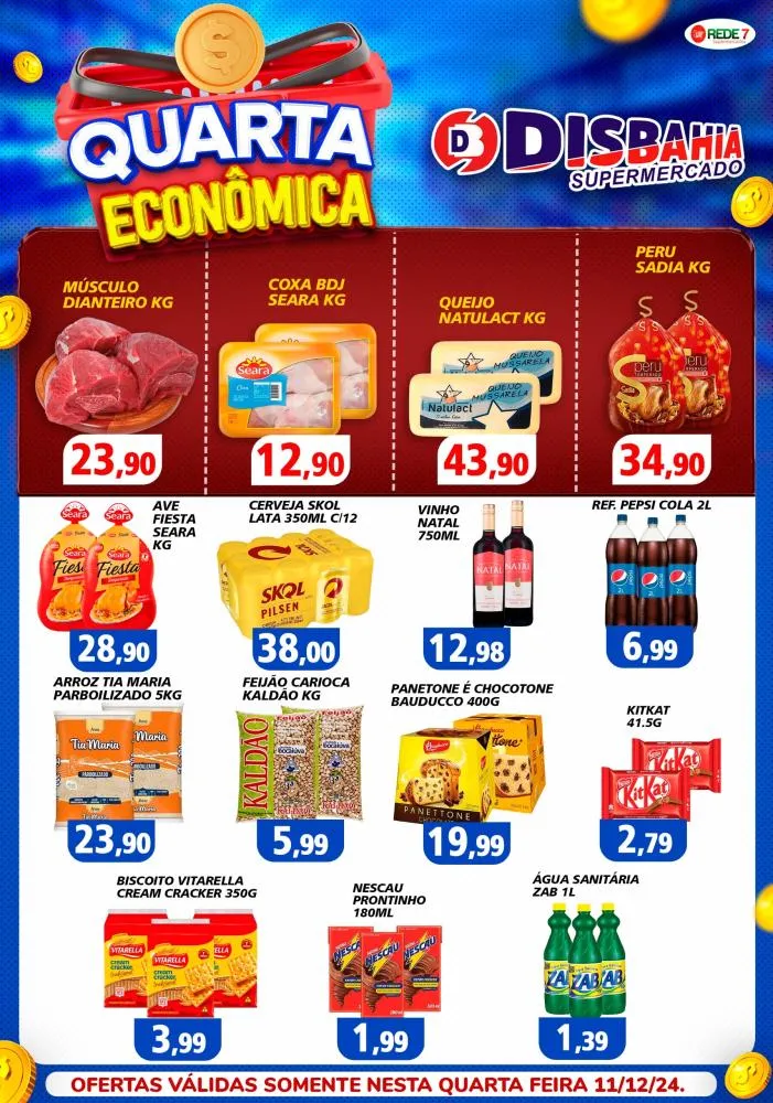 Economize na Quarta Econômica do Disbahia Supermercado!