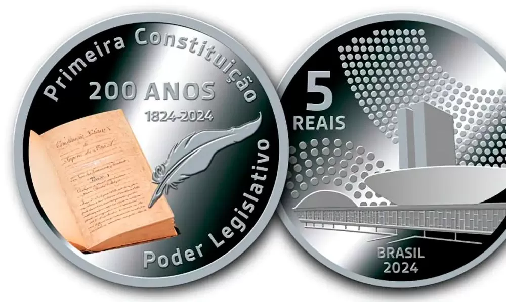  BC libera 4 mil unidades de moeda de 200 anos da Constituição de 1824