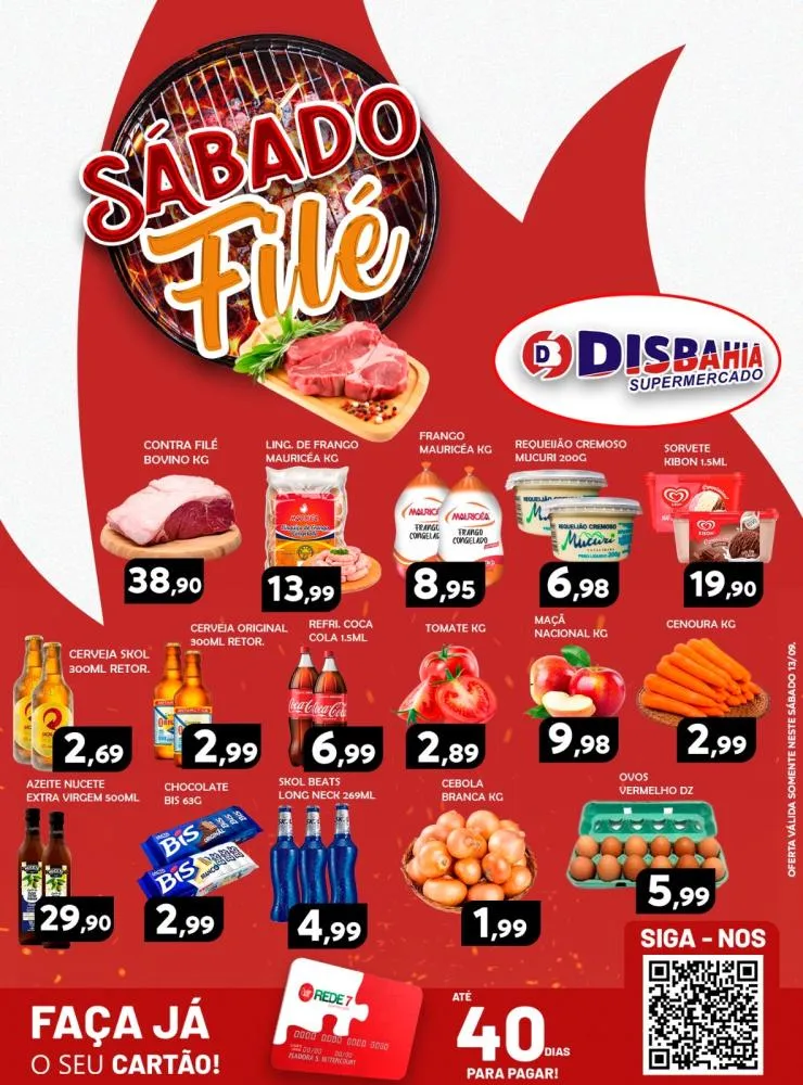 Ofertas: Sábado Filé do Disbahia Supermercado
